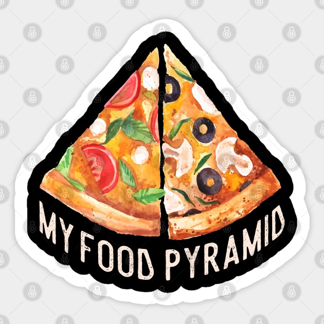 My Food Pyramid Sticker by monolusi